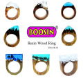 Fashion Jewelry Gold Silver Wedding Secret Wood Men′s Finger Ring